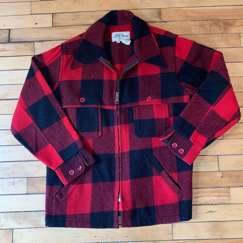 LL Bean wool flannel jacket vintage